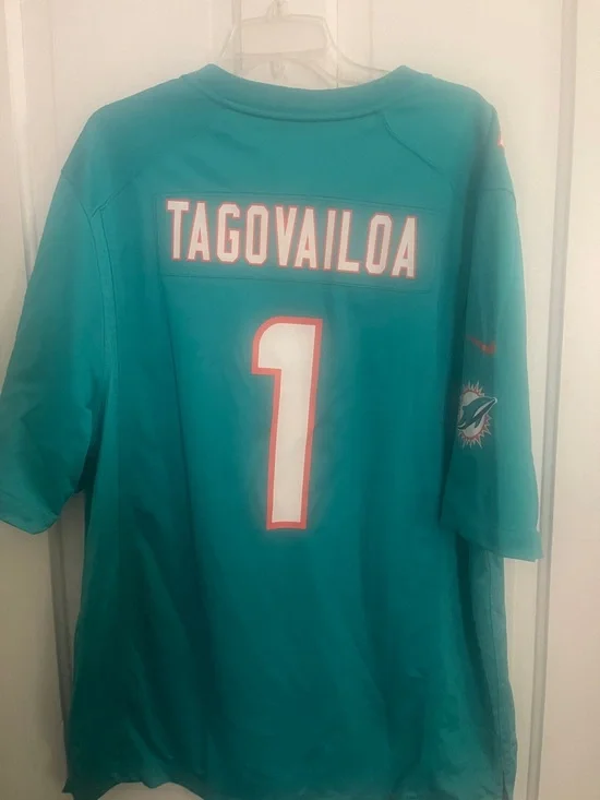 Nike Teal Miami Dolphins #1 Football Jersey - Picture 3 of 3